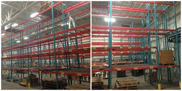 Used Speedrack Pallet Rack System with Frames and Beams
