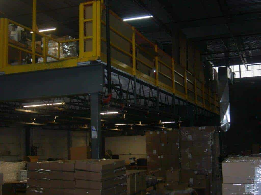 Used Schmidt structural mezzanine - 30' x 60' - side view