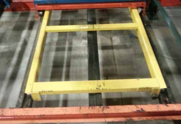 Used Steel King pushback components - carts, rails and beams