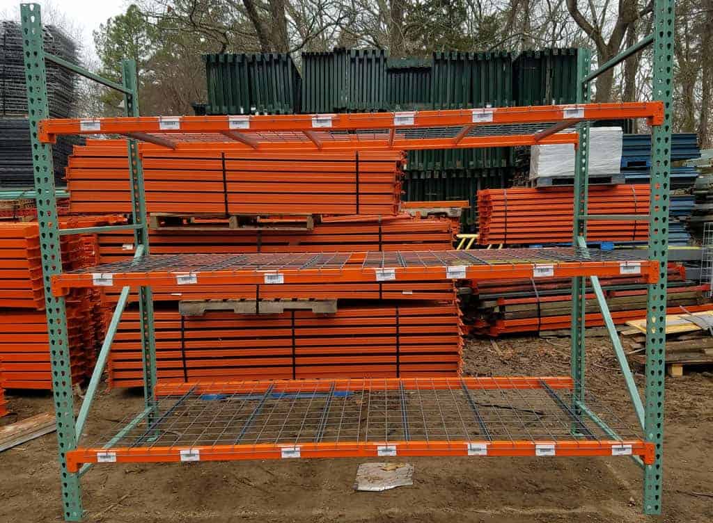 Section of Used Interlake Pallet Rack, 48" deep x 8' tall