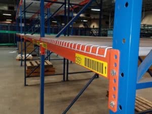 Frazier structural rack standing (installed) in warehouse