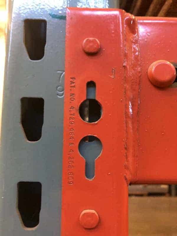 Closeup of new style beam and frame