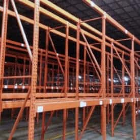 Used Paltier pallet rack - 34" x 12' uprights and 90" long beams