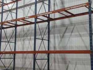 Frazier structural pallet rack system - 42" x 20 uprights frames and 96" x 4" beams