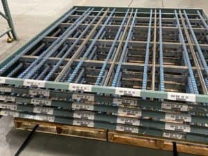 Span-Track Shelf-less Carton Flow Gravity Racking Conveyor 12" x 36" Used