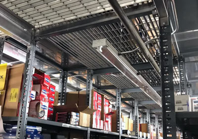 Used Shelving-Supported Mezzanines